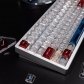 The Galaxy 104+52 PC Clear Backlit Cool Keycaps Set Screen Printing for MX Mechanical Keyboard